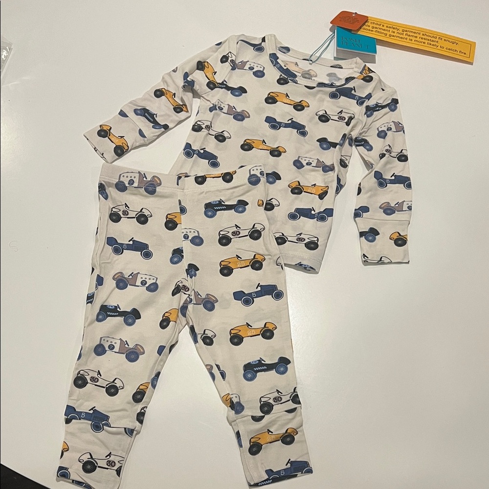Posh Peanut Enzo Car Print Pajama Set
